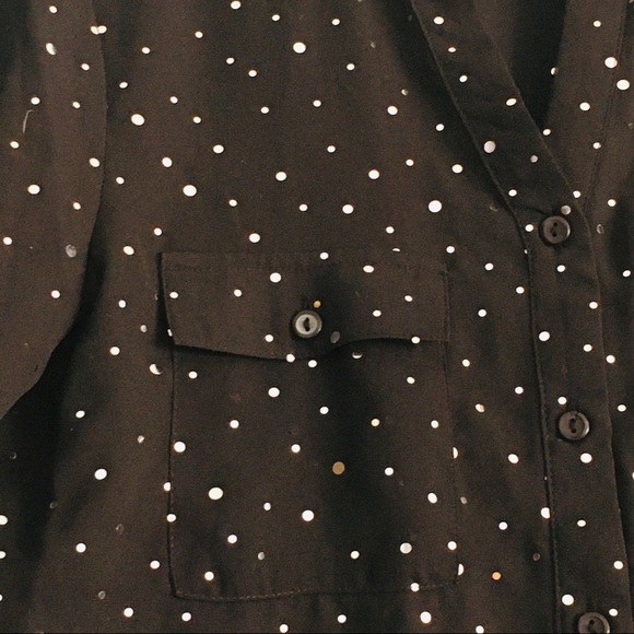 Carol Bay women’s silk Jeweled blouse - Picture 4 of 10